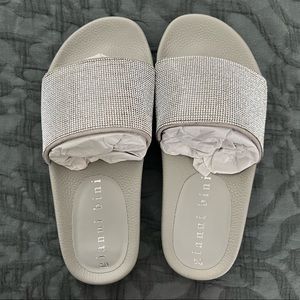 Fyffer Rhinestone Embellished Pool Slides